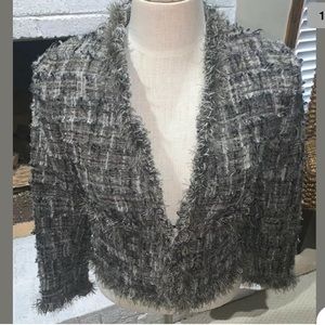 Worth Size 0 Nubby Wool Blend Blazer